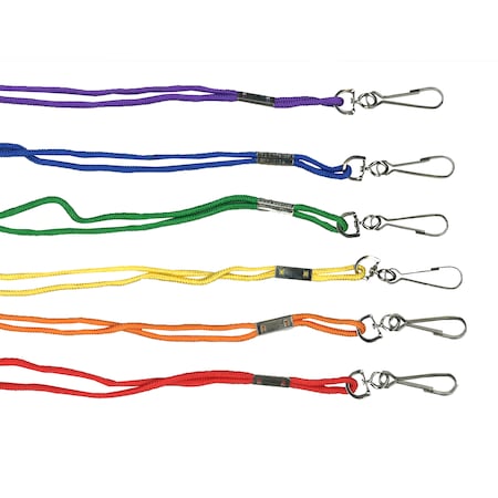Martin Sports Rayon Lanyard, Assorted Colors, PK36 MASL1AS-3